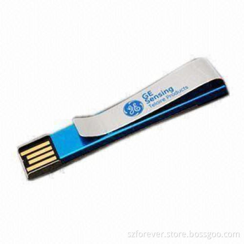 Clip USB Disks, Standard USB2.0 Interface and High-speed, Ideal for Custom Promotional Gifts